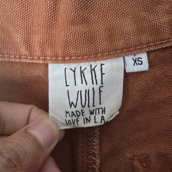 Lykke Wullf Women's‎ Size XS Rust Sandi Wide Leg 100% Cotton Pants *Flaws - Picture 2 of 12